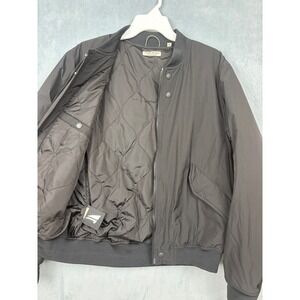 OOBE Brand 161 King St Mens Small Black Quilted Bomber Jacket Wool Cashmere Fill